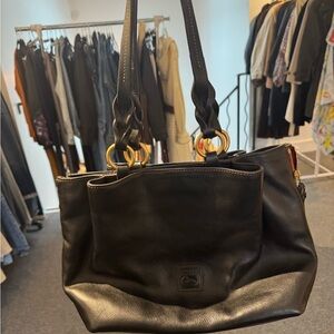 Dooney & Bourke Black Leather Tote Bag
